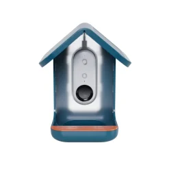 BirdBuddy Solar Pro foderstation med kamera og fuglegendelse