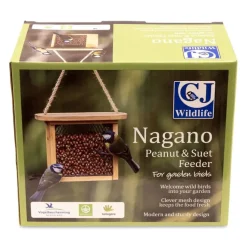 CJW Nagano foderautomat til peanuts og fedtpiller i bambus og metal