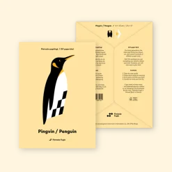 Flettede Fugle Flet selv papirfugl – Pingvin