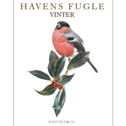 Havens fugle vinter af Carl Christian Tofte 8 stk postkort