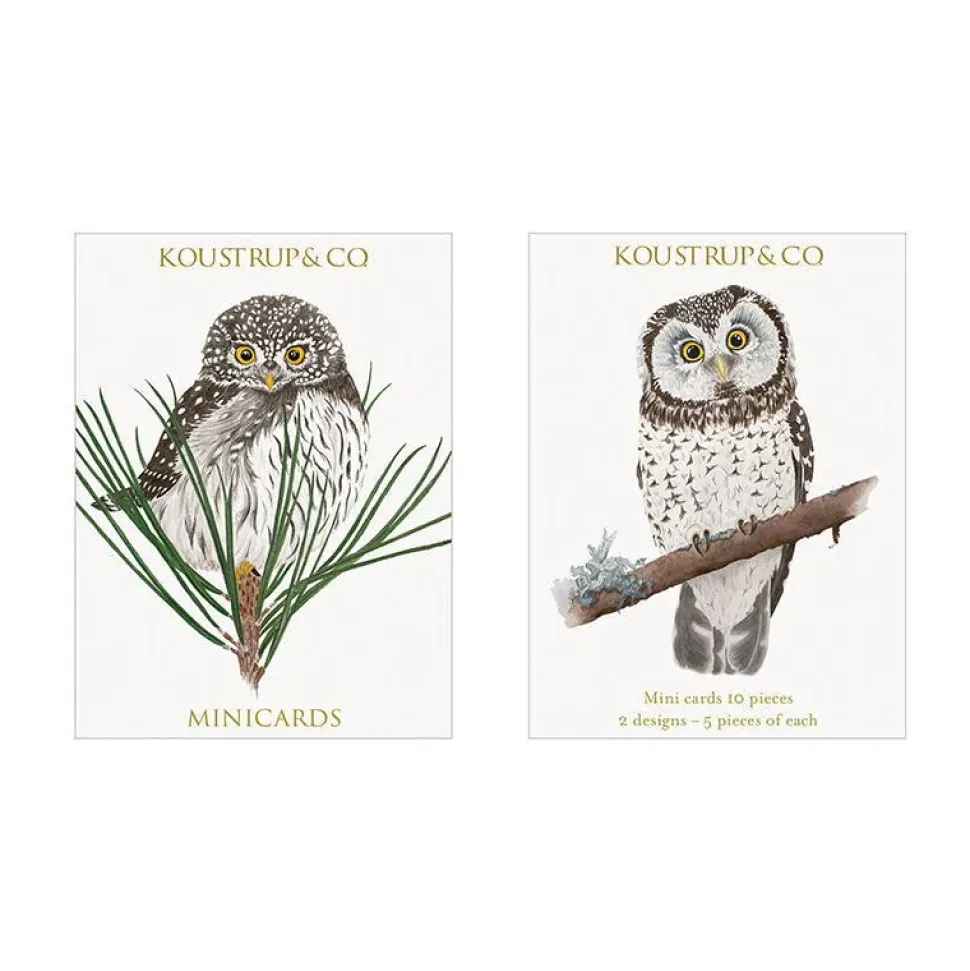 Minikort efterår – Perleugle