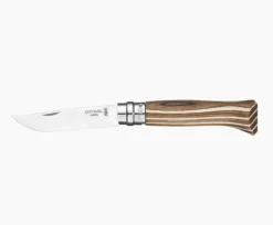 Opinel no. 8 Laminated Birch Brown i gaveæske