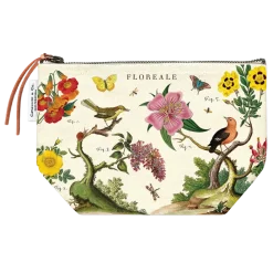 Pung med blomster og fugle