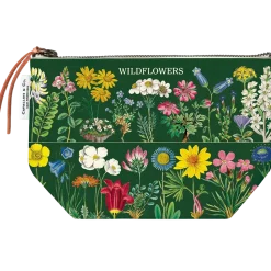 Pung med vilde blomster – grøn