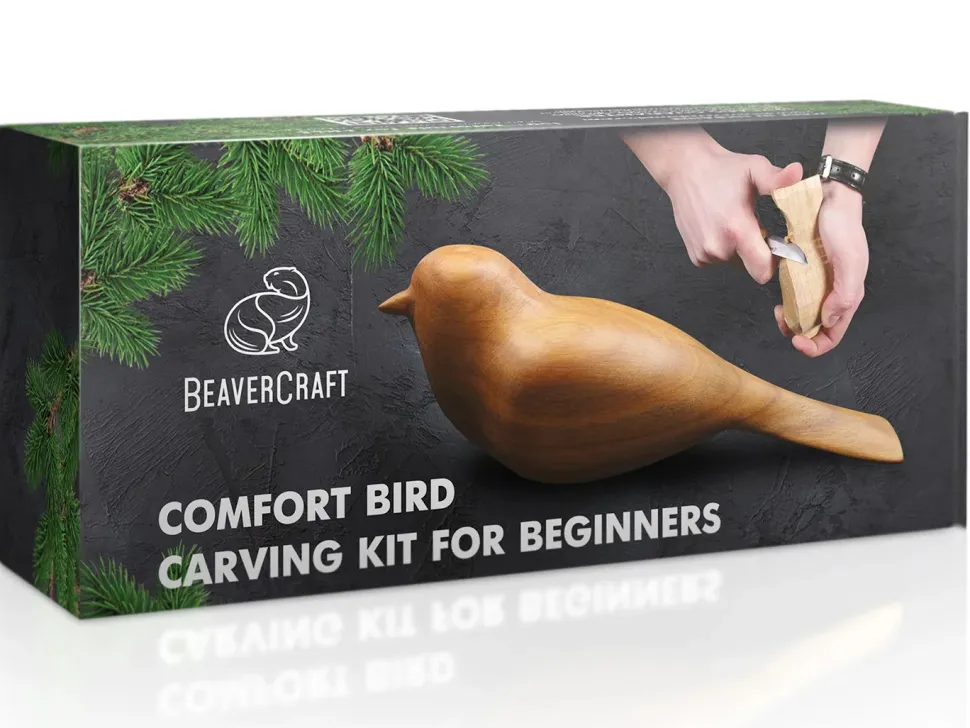 Snittesæt fra Beaver Craft – Fugl