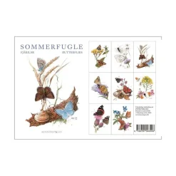 Sommerfugle af Peter Nielsen 8 stk postkort