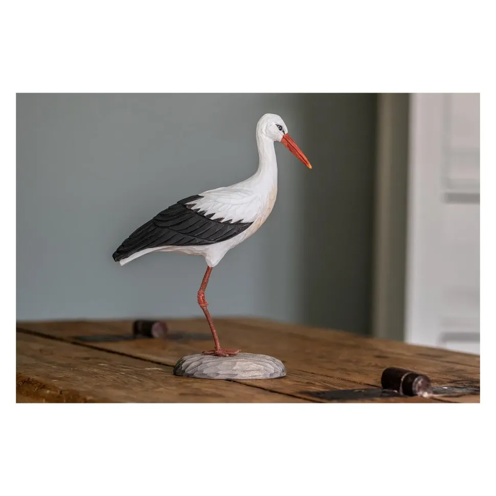 Wildlife Garden Decobird Hvidstork dekorationsfugl