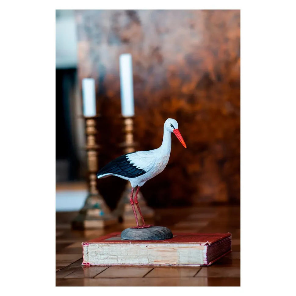 Wildlife Garden Decobird Hvidstork dekorationsfugl