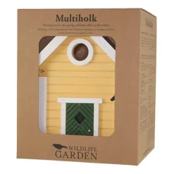 Wildlife Garden Multiholk fugle- og foderhus – Gul hytte