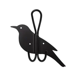 Wildlife Garden Solsort silhouet dobbelt knage i metal